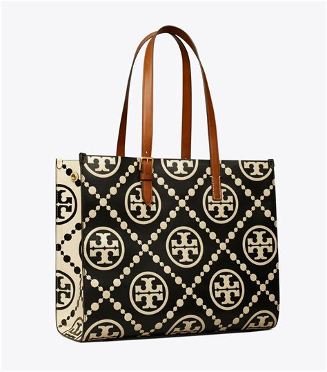 tory burch logo print handbags